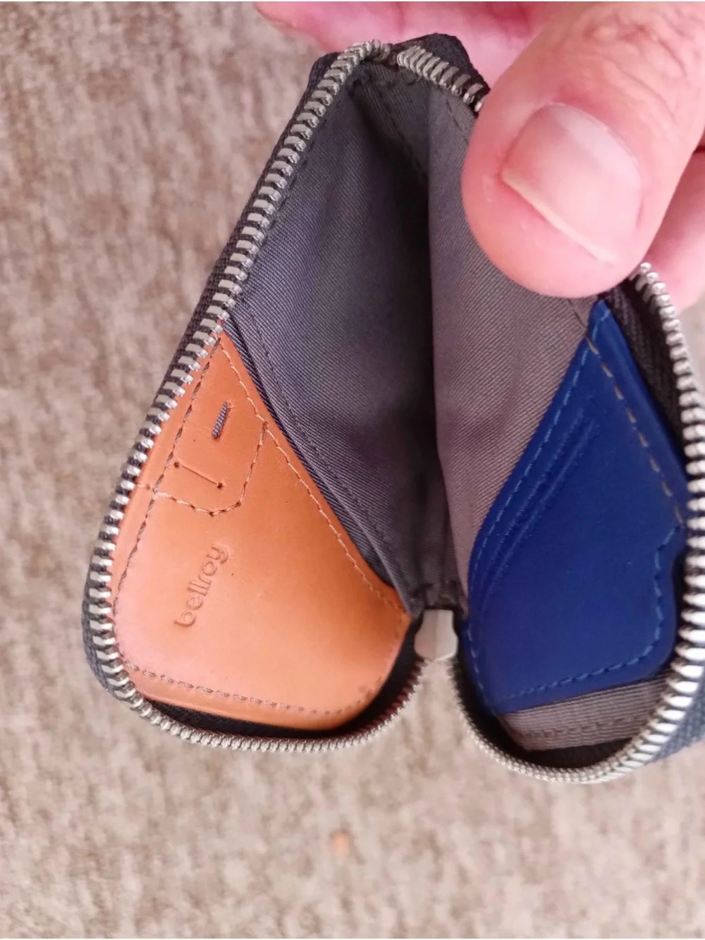 Bellroy Bellroy Card Pocket Leather Zip Wallet Card Holder